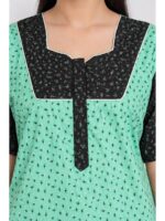 W-NY-623-05-MG-XXL_detail Women's Cotton Full-Length Frock Nighty - Mint Green