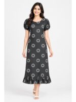 Women's Cotton Frock Nighty - Grey