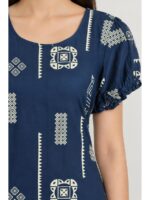 Women's Cotton Frock Nighty - Teal