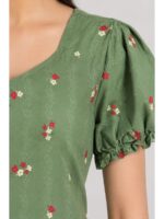W-NY-636-09-SG-M_detail Women's Cotton Frock Nighty - Seafoam Green