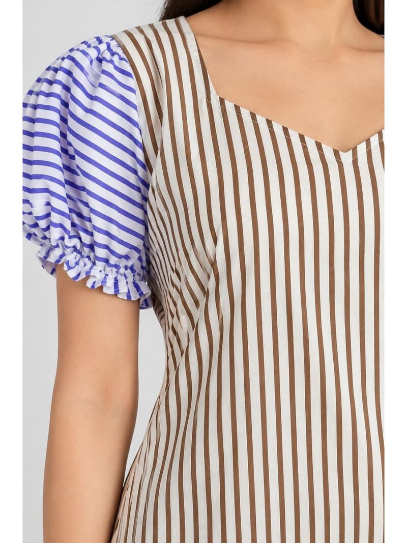 Women's Cotton Frock Nighty - Brown