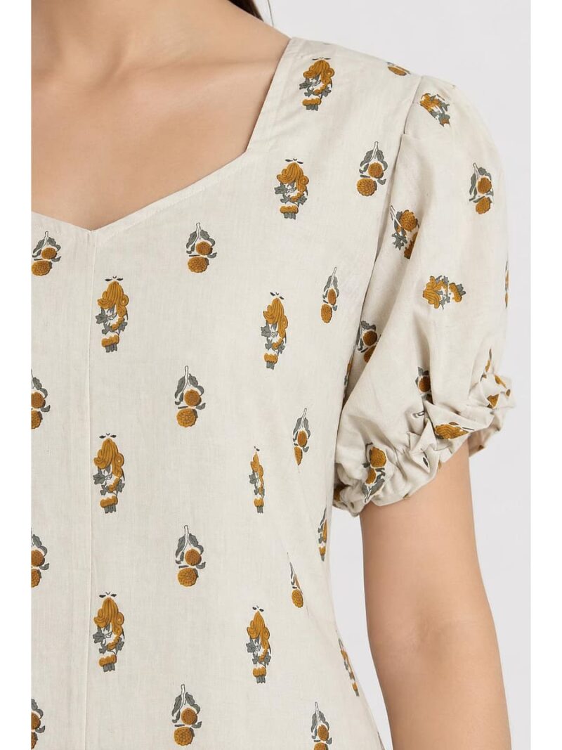 Women's Cotton Frock Nighty - Ivory