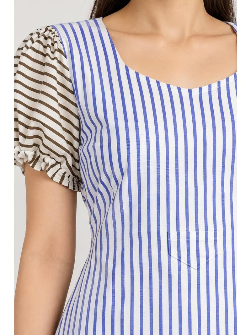 Women's Cotton Zip Frock Nighty - Violet