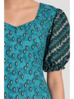 W-NY-637-01-AQ-XXL_detail Women's Cotton Frock Nighty - Aqua
