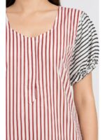 W-NY-638-06-PK-3XL_detail Women's Cotton Plus-Size Frock Nighty with Zip - Pink