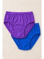 Women's Cotton Brief Panties, 2 Pcs Pack