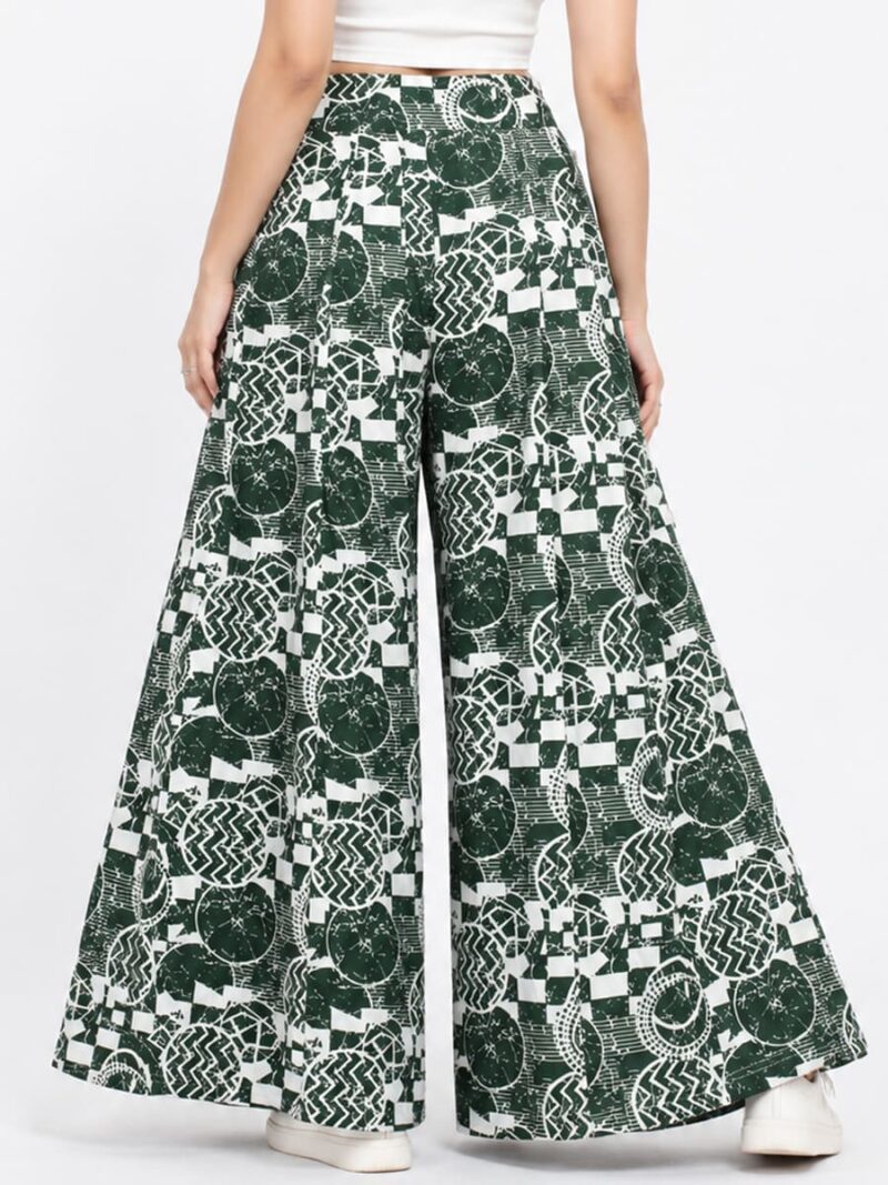 Women’s Lycra Palazzo Pant -Green