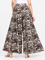 W-PZ-566-04-CF-L-B Women’s Lycra Palazzo Pant - Coffee