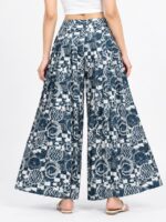 W-PZ-566-05-TL-L-B Women’s Lycra Palazzo Pant - Teal