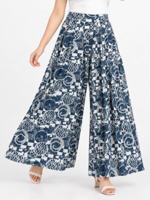 Women’s Lycra Palazzo Pant - Teal
