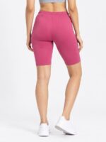 W-SH-564-04-DPK-L-b Women's Cotton Yoga Shorts -Dust Pink