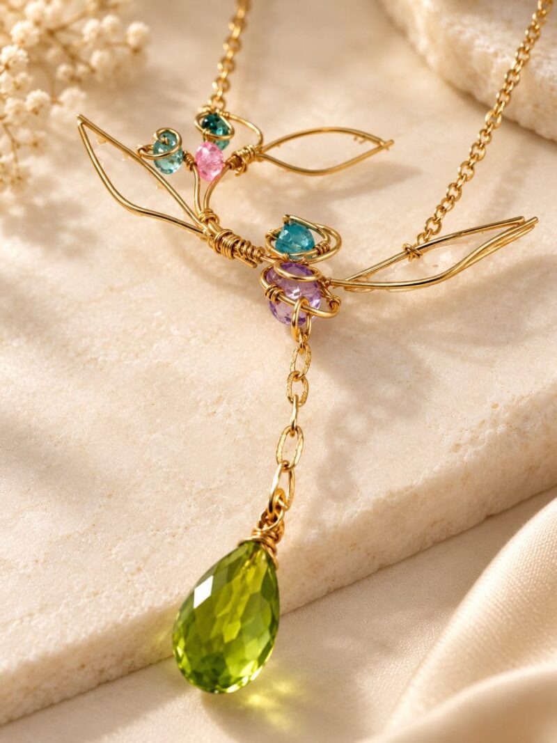 Women's Resin Fairy Necklace – Multicolour